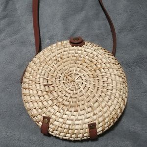JCrew Woven Bamboo Purse